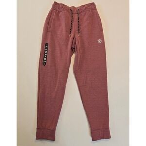 LEGENDS Hawthorne Tech Mens Joggers Sweatpants Burgundy Heathered Medium